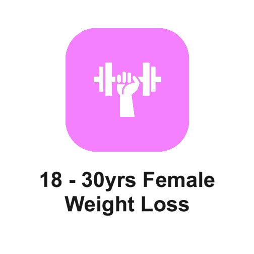 18 - 30yrs Female Weight Loss