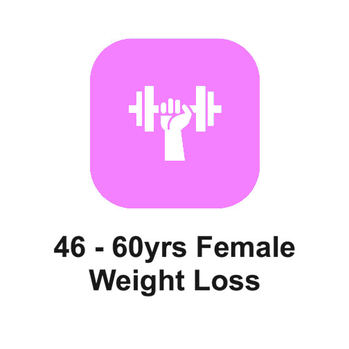 46 - 60yrs Female Weight Loss