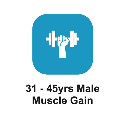 31 - 45yrs Male Muscle Gain